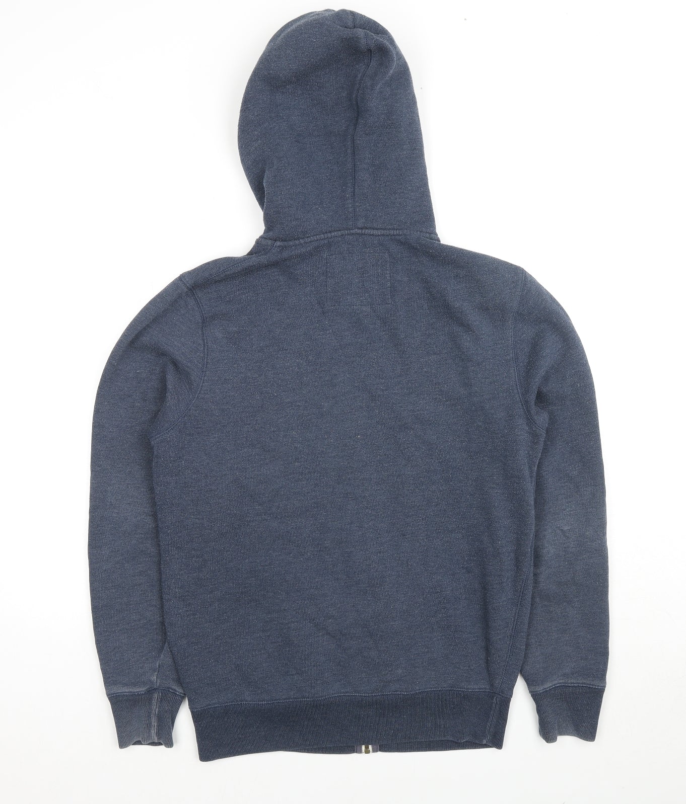 Jack Wills Mens Blue Cotton Full Zip Hoodie Size L - Logo