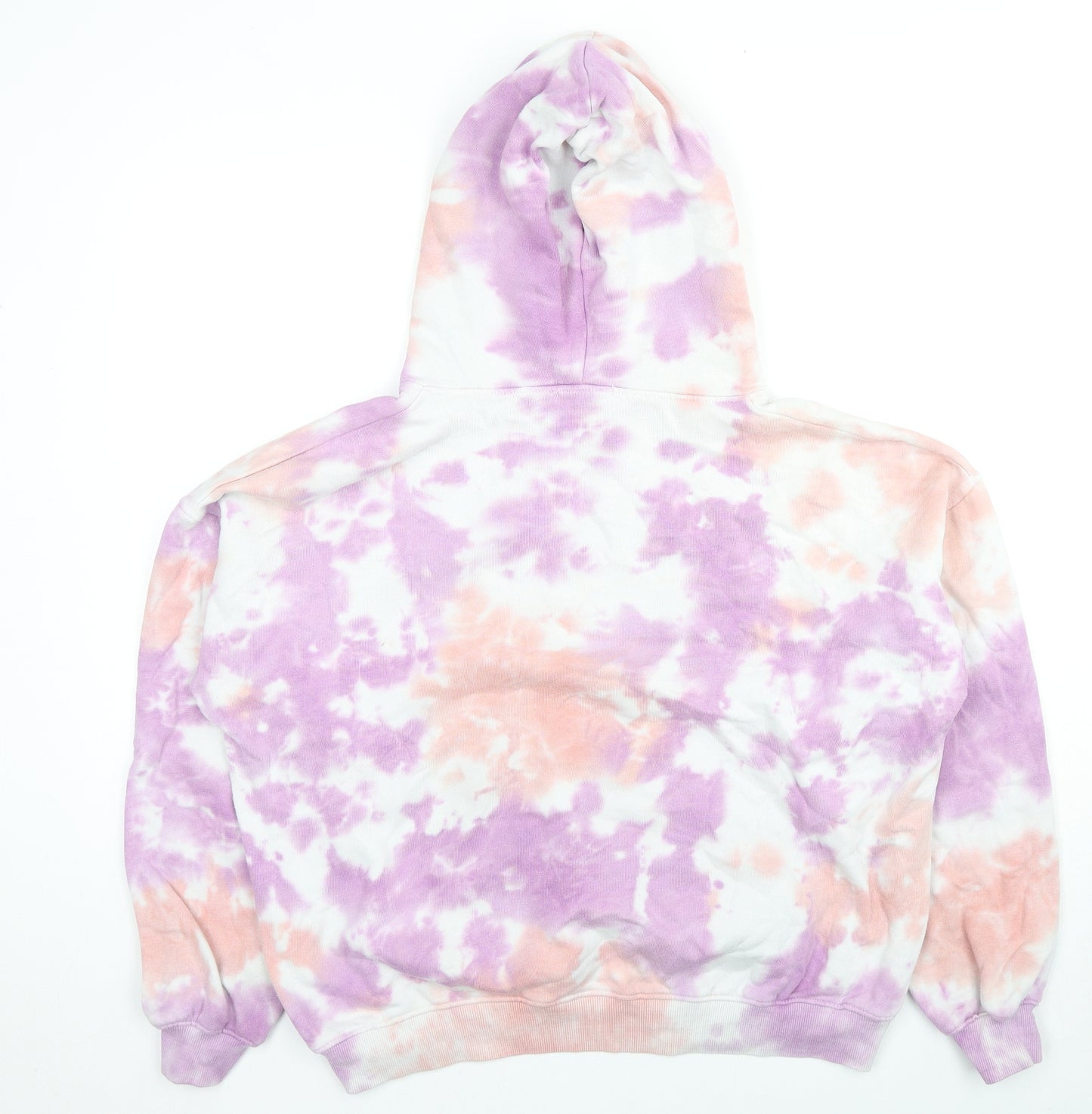 PRETTYLITTLETHING Womens Multicoloured Colourblock Cotton Pullover Sweatshirt Size 12 Pullover - Logo