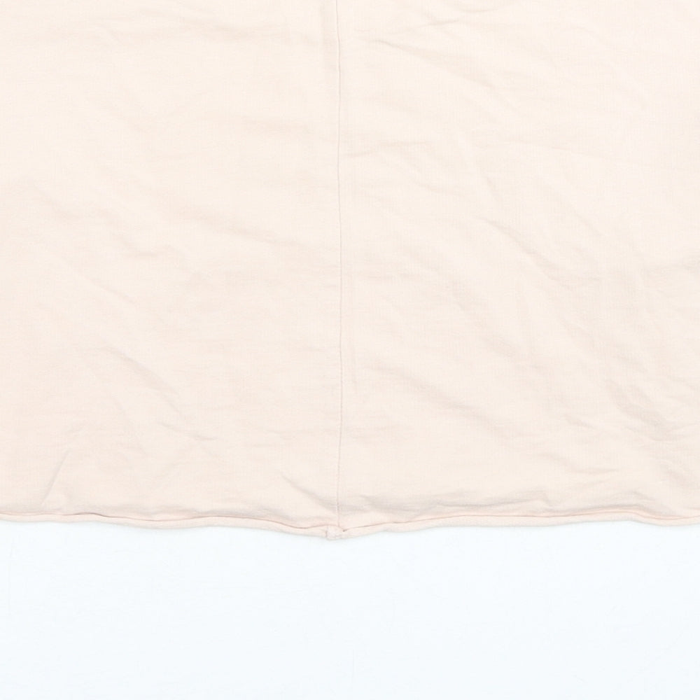 Disney Womens Beige Cotton Pullover Sweatshirt Size 8 Pullover - Tinker Bell Made You Look