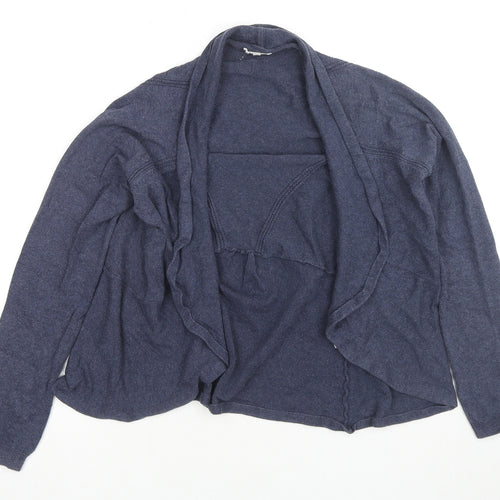 Old Khaki Womens Blue V-Neck Cotton Cardigan Jumper Size S