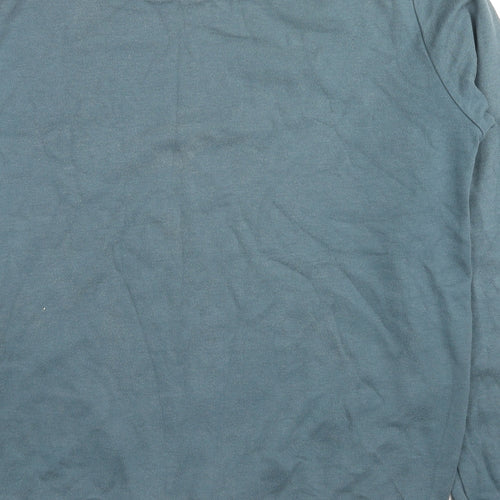 Crew Clothing Mens Blue Cotton Pullover Sweatshirt Size S