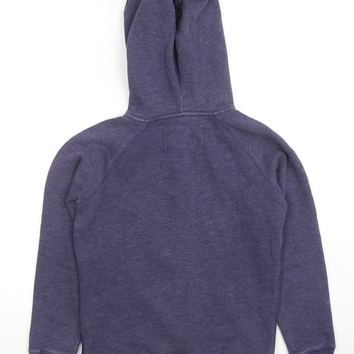 Jack Wills Womens Purple Cotton Full Zip Hoodie Size 8 Zip - Logo