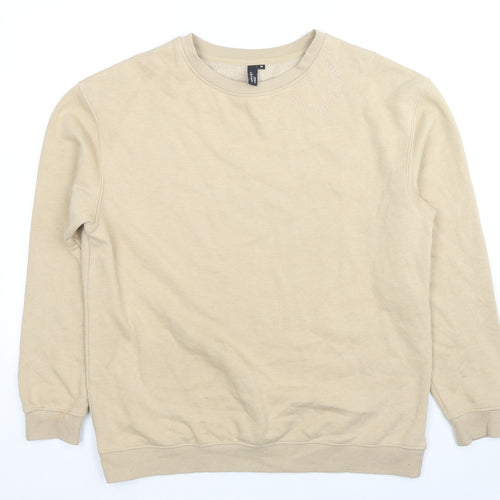 Nobody's Child Womens Beige Cotton Pullover Sweatshirt Size M Pullover - Be Kind