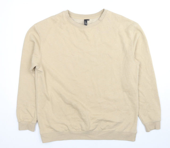 Nobody's Child Womens Beige Cotton Pullover Sweatshirt Size M Pullover - Be Kind
