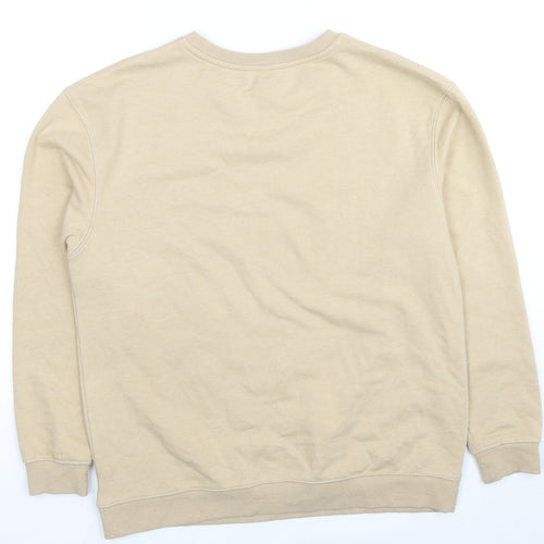 Nobody's Child Womens Beige Cotton Pullover Sweatshirt Size M Pullover - Be Kind