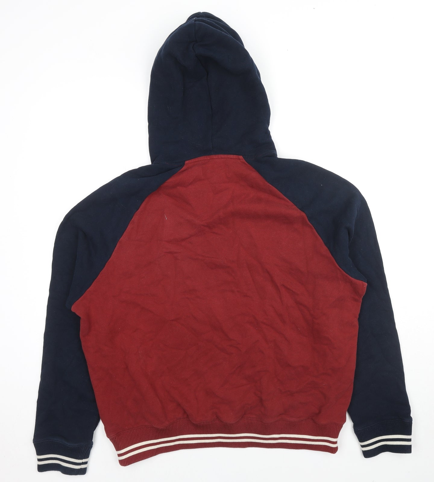 Marks and Spencer Mens Red Cotton Pullover Hoodie Size XL