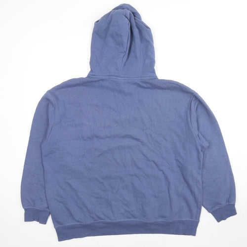 H&M Womens Blue Cotton Pullover Hoodie Size L Pullover - San Francisco Tennis Club