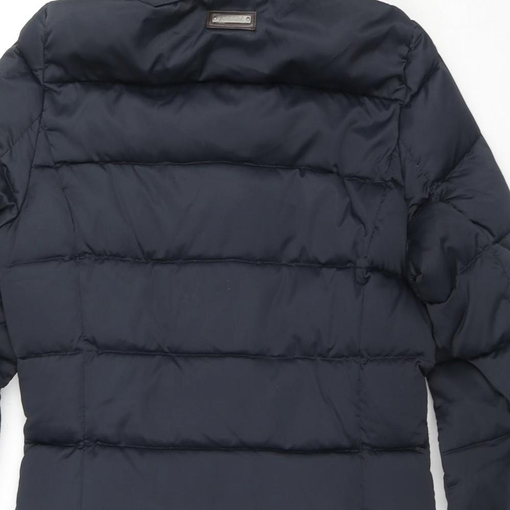 Schöffel Womens Blue Quilted Coat Size 10 Zip