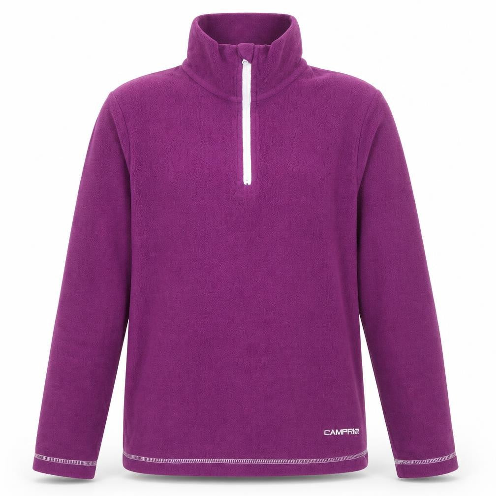 Front view of Campri girls’ purple polyester pullover sweatshirt, size 13, years pullover