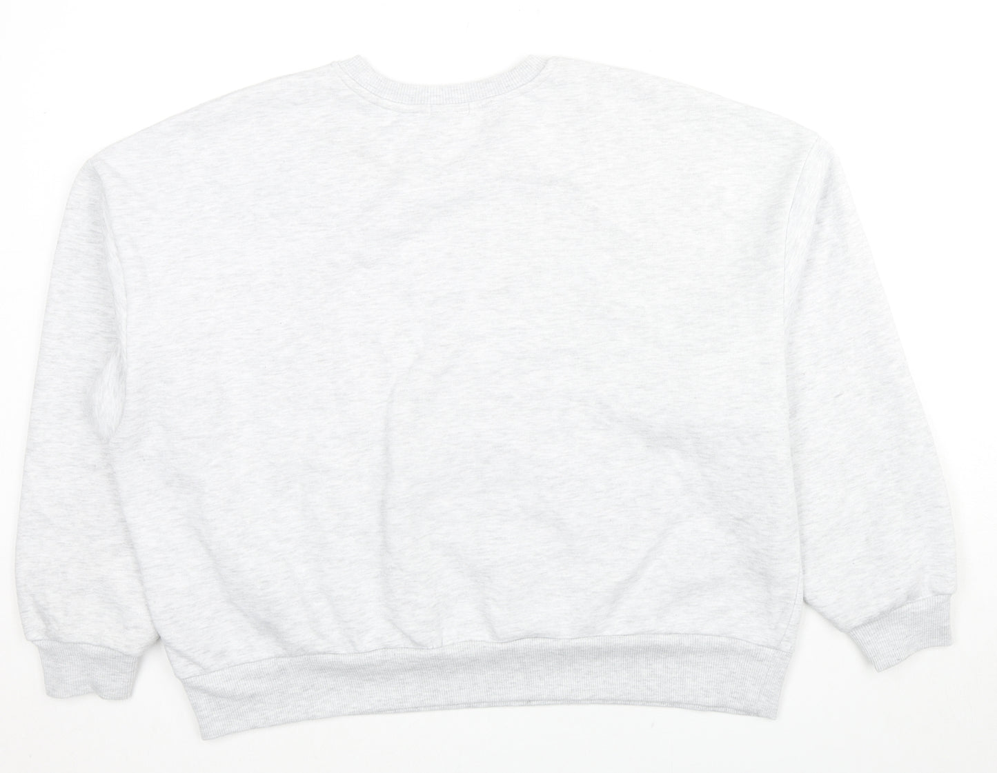 Stradivarius Womens Grey Cotton Pullover Sweatshirt Size L Pullover - New York City Downtown