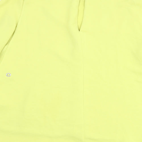 Autograph Womens Green Polyester Basic Blouse Size 10 Round Neck - Layered