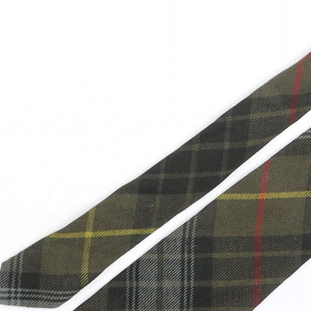 Stewart Hunting Mens Green Plaids & Checks Wool Pointed Tie One Size