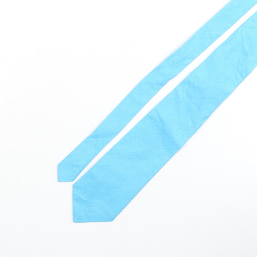 Holmes Mens Blue Polyester Pointed Tie One Size