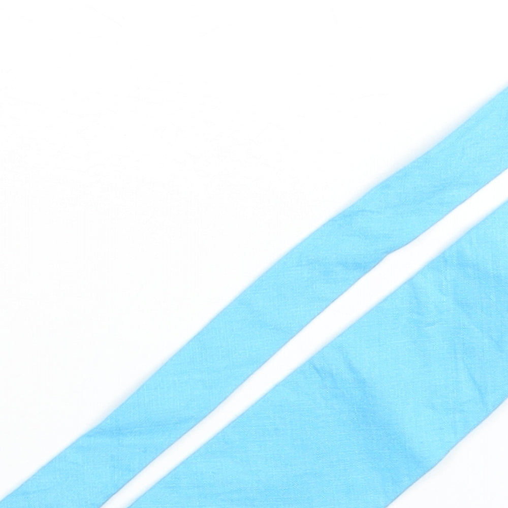 Holmes Mens Blue Polyester Pointed Tie One Size