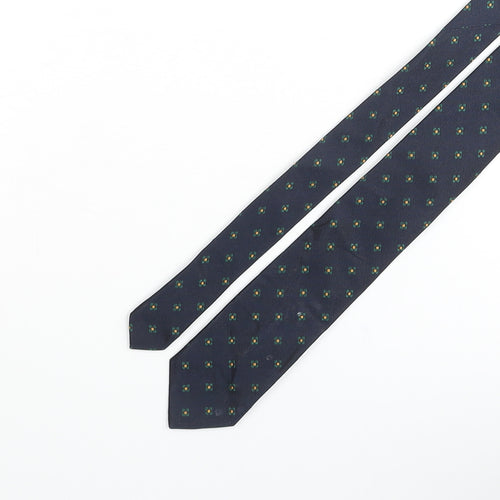 GANT Mens Blue Geometric Silk Pointed Tie One Size - Floral