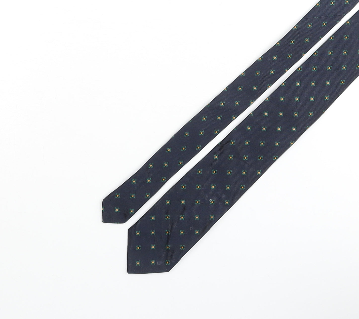 GANT Mens Blue Geometric Silk Pointed Tie One Size - Floral