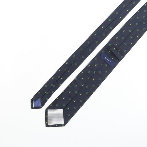 GANT Mens Blue Geometric Silk Pointed Tie One Size - Floral