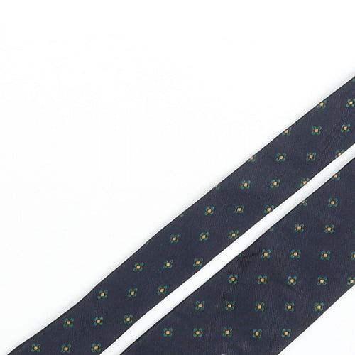 GANT Mens Blue Geometric Silk Pointed Tie One Size - Floral