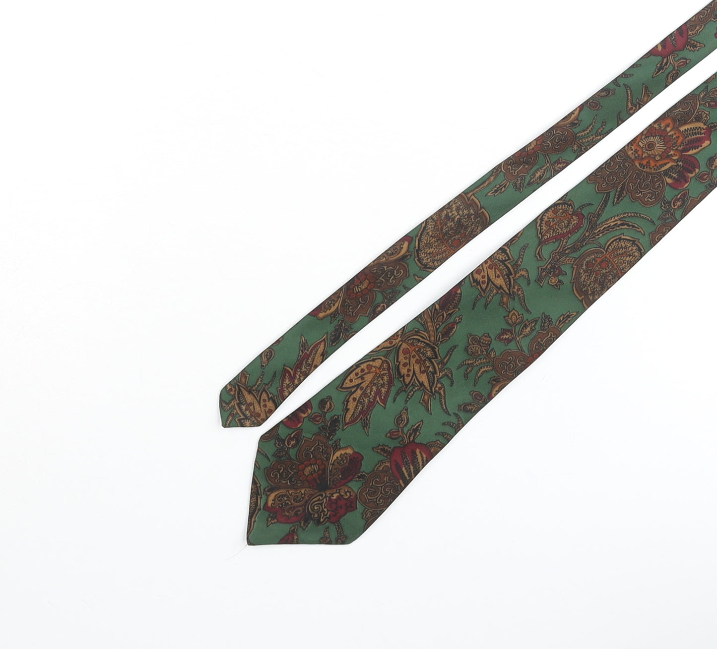 Jonelle Mens Multicoloured Geometric Polyester Pointed Tie One Size - Floral