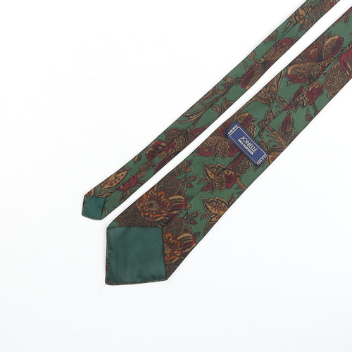 Jonelle Mens Multicoloured Geometric Polyester Pointed Tie One Size - Floral