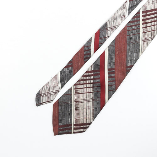 Michaelsons Mens Multicoloured Plaids & Checks Polyester Pointed Tie One Size