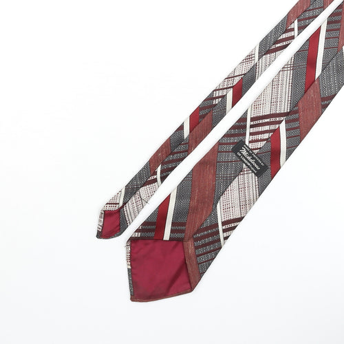 Michaelsons Mens Multicoloured Plaids & Checks Polyester Pointed Tie One Size