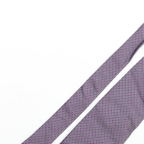 Racing Green Mens Multicoloured Plaids & Checks Silk Pointed Tie One Size