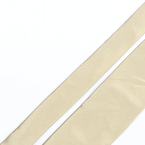 Milan Mens Gold Silk Pointed Tie One Size