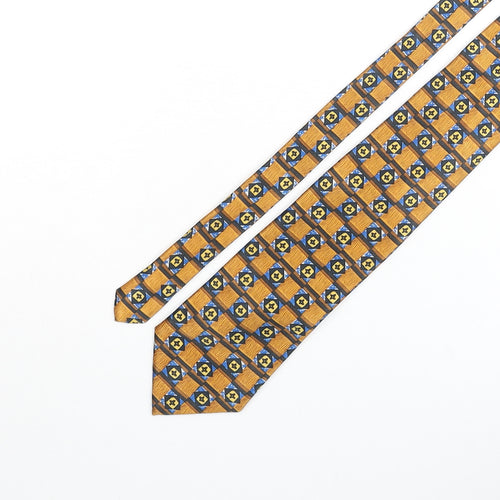 Michaelis Mens Multicoloured Geometric Polyester Pointed Tie One Size