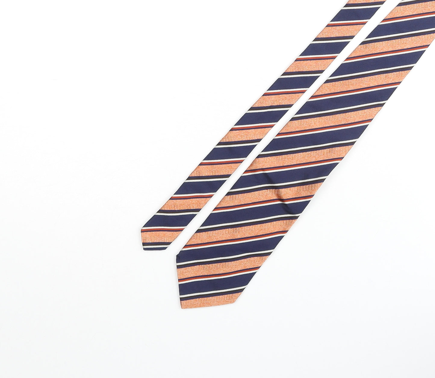 Asole & Bittoni Mens Multicoloured Striped Silk Pointed Tie One Size