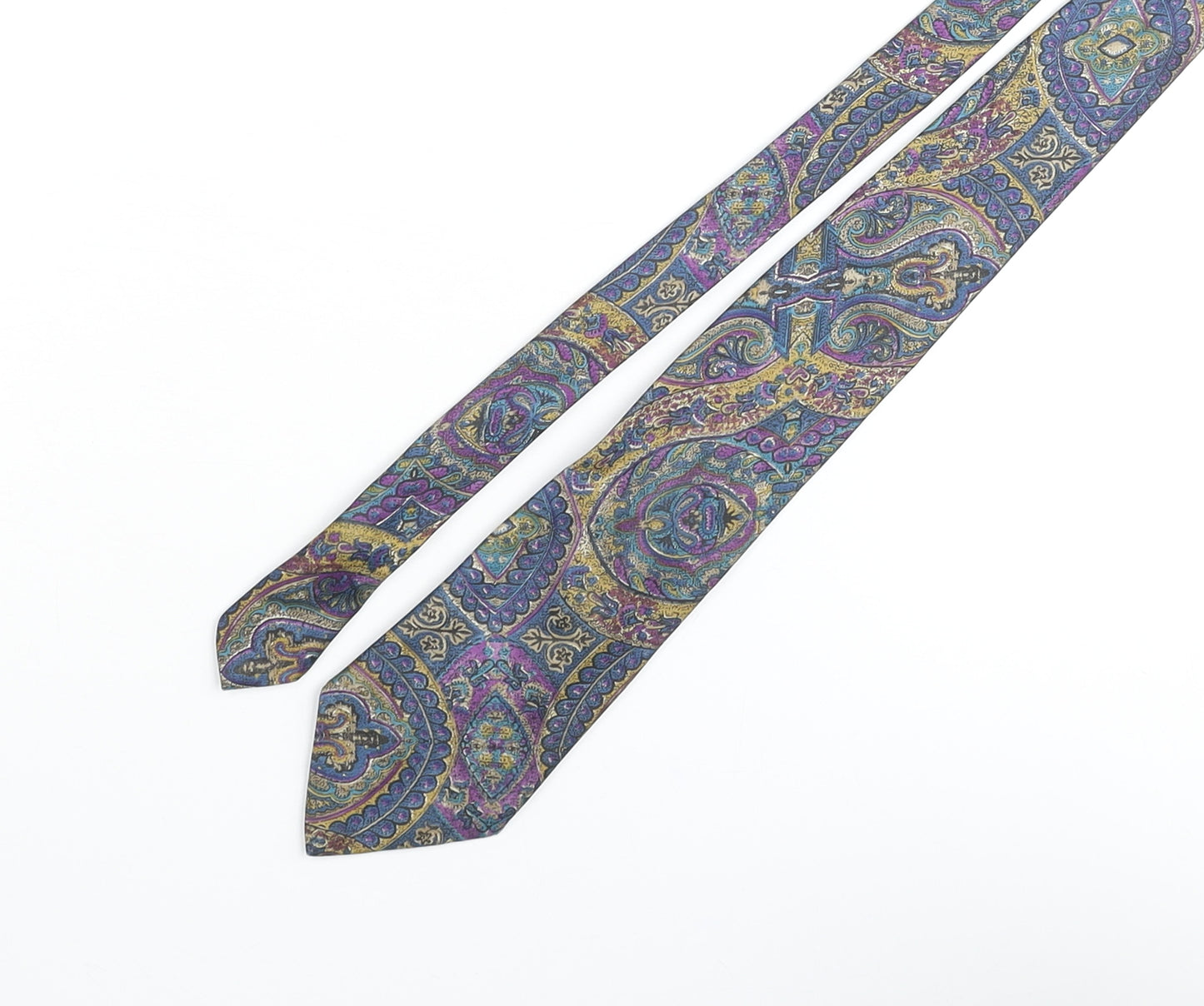 Pierre Cardin Mens Multicoloured Paisley Silk Pointed Tie One Size