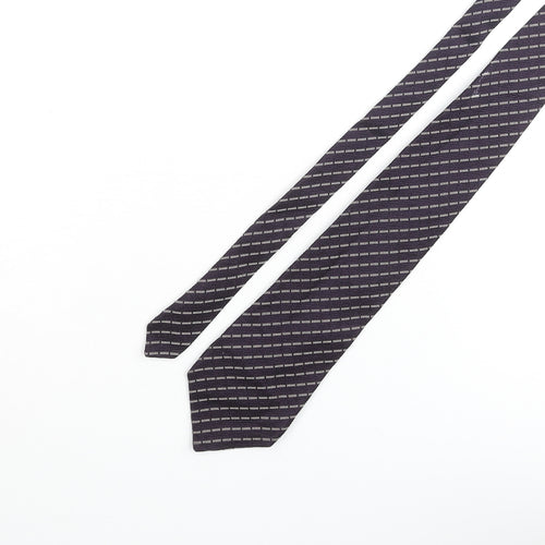 Paul Costelloe Mens Blue Striped Silk Pointed Tie One Size
