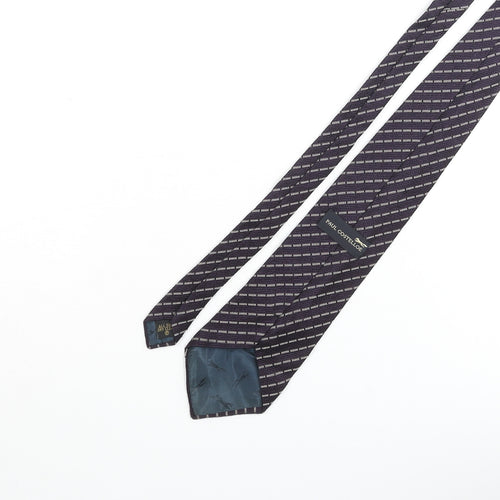 Paul Costelloe Mens Blue Striped Silk Pointed Tie One Size