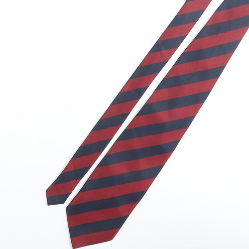 Idea Seta Mens Multicoloured Striped Polyester Pointed Tie One Size