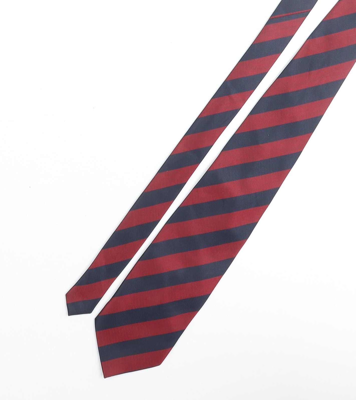 Idea Seta Mens Multicoloured Striped Polyester Pointed Tie One Size