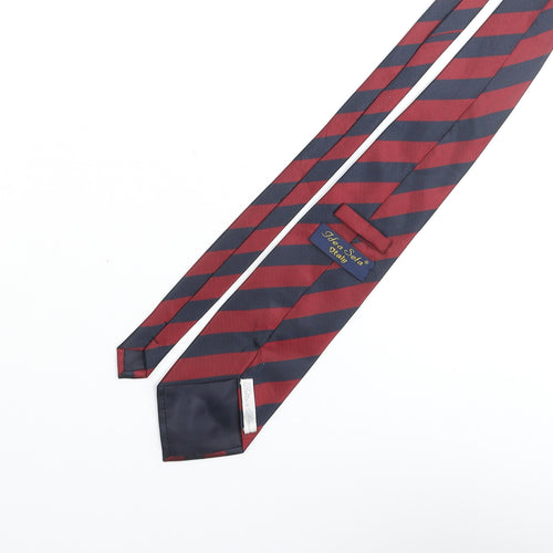 Idea Seta Mens Multicoloured Striped Polyester Pointed Tie One Size