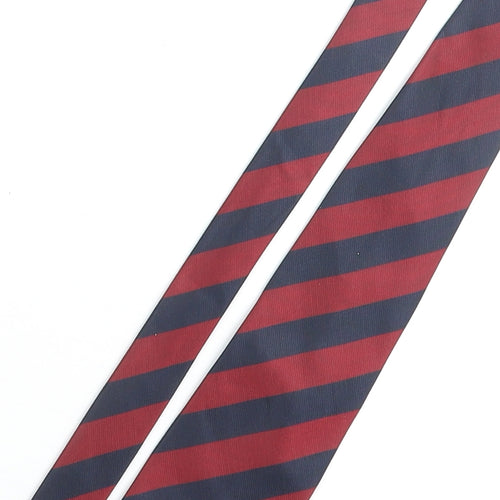 Idea Seta Mens Multicoloured Striped Polyester Pointed Tie One Size