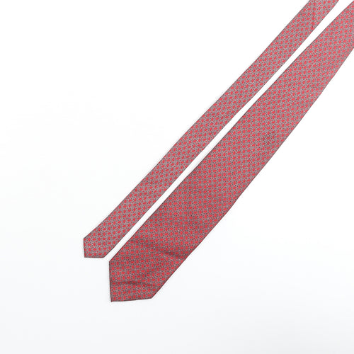 Tie Rack Mens Multicoloured Geometric Silk Pointed Tie One Size
