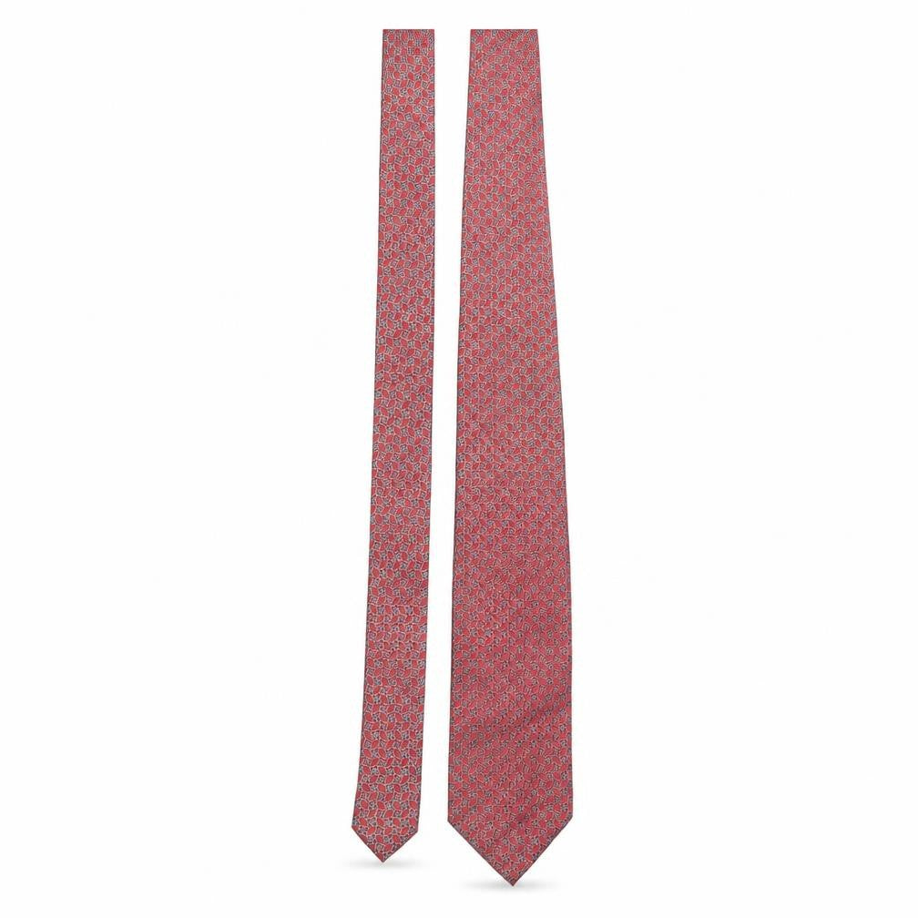 Front view of Tie Rack men’s multicoloured geometric silk pointed tie one size