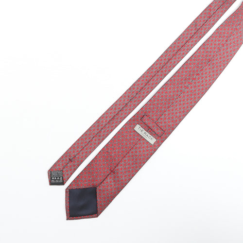 Tie Rack Mens Multicoloured Geometric Silk Pointed Tie One Size