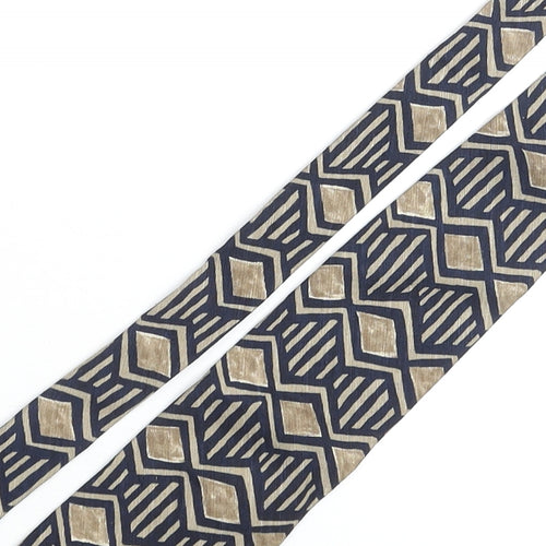 Carlo Di Lucio Mens Multicoloured Geometric Silk Pointed Tie One Size