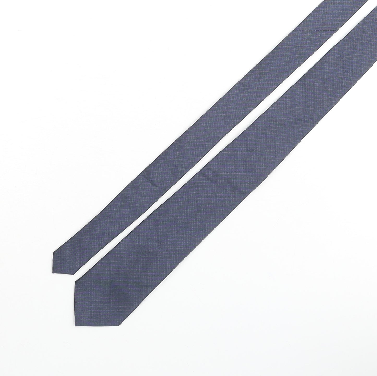 Ben Sherman Mens Blue Silk Pointed Tie One Size