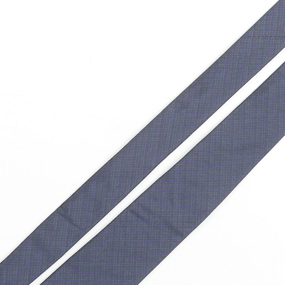 Ben Sherman Mens Blue Silk Pointed Tie One Size