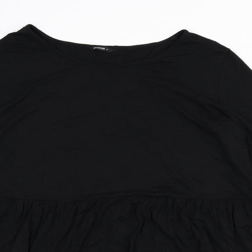 Roman Womens Black Viscose A-Line Size 18 Boat Neck Pullover