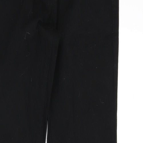 NEXT Womens Black Cotton Skinny Jeans Size 6 L28 in Regular Zip