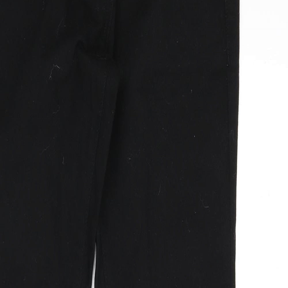 NEXT Womens Black Cotton Skinny Jeans Size 6 L28 in Regular Zip