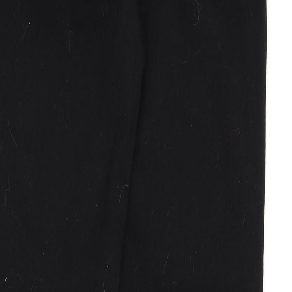 NEXT Womens Black Cotton Skinny Jeans Size 6 L28 in Regular Zip