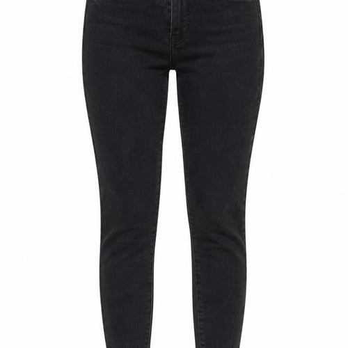 NEXT Womens Grey Cotton Skinny Jeans Size 6 L26 in Regular Zip - Distressed Hems