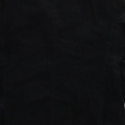 H&M Mens Black Cotton Jacket Blazer Size 42 Regular