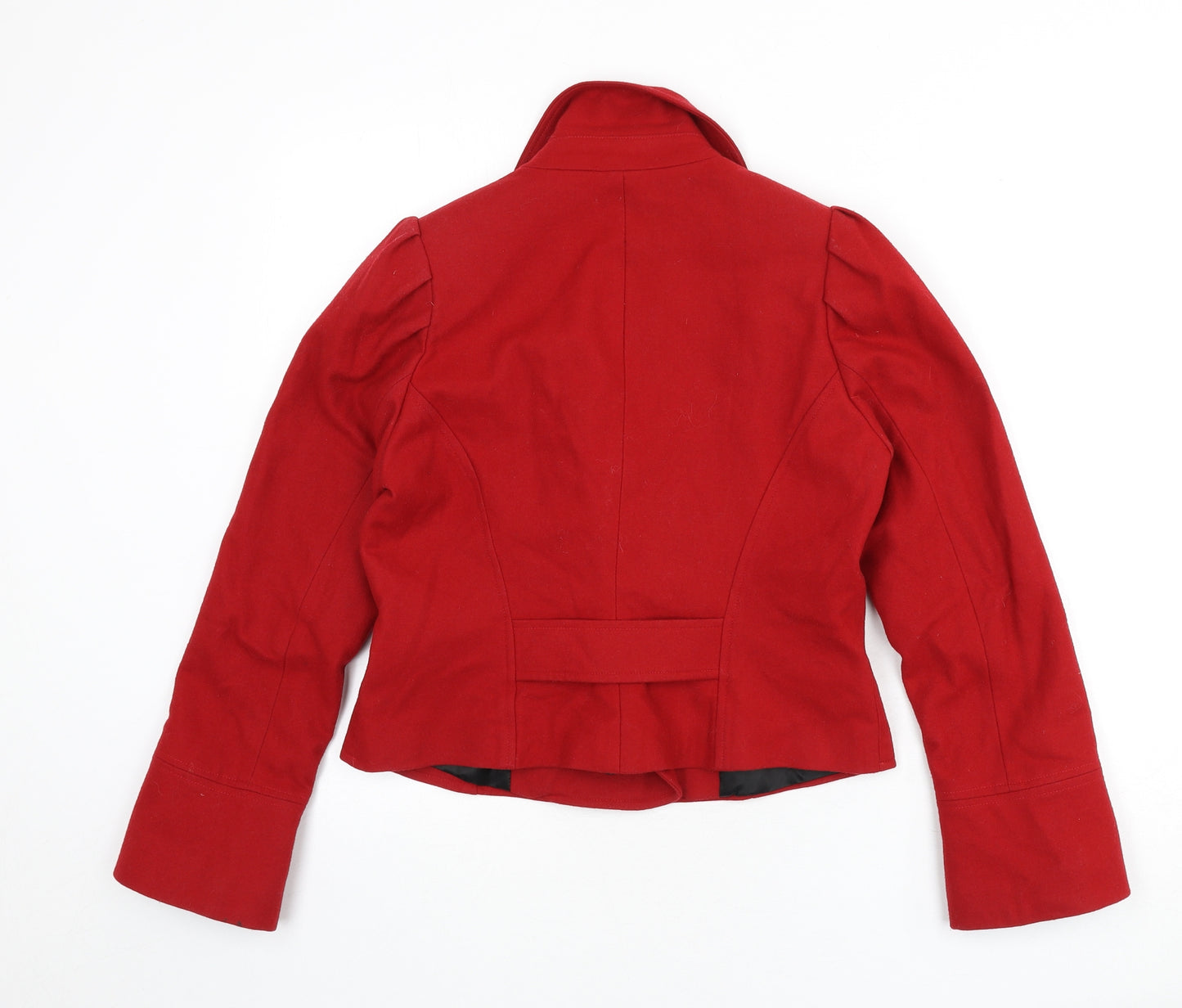 River Island Womens Red Jacket Size 10 Button